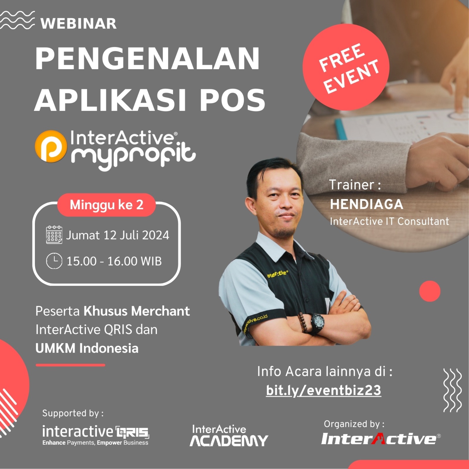 Pengenalan Aplikasi POS InterActive MyProfit, QRIS, Daftar QRIS